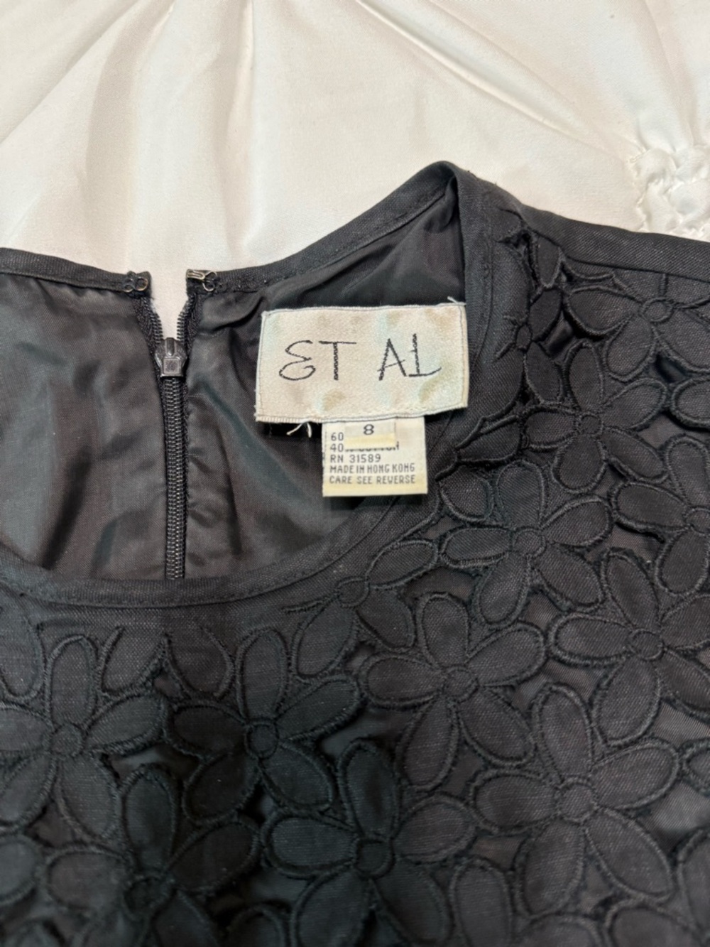NWOT “ET AL”Women's Floral Eyelet Dress Vintage SZ 8 Black
Knee Length - Picture 5 of 7